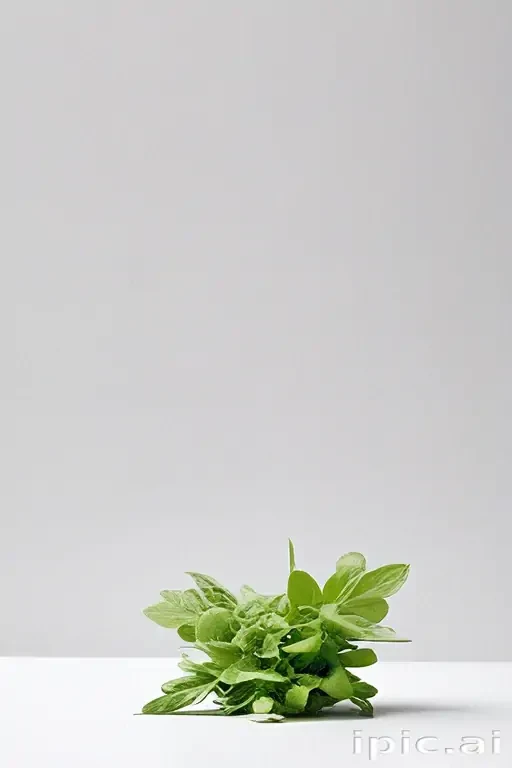 green on white background
