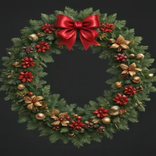 christmas wreath clip art