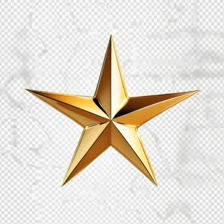 gold star transparent background