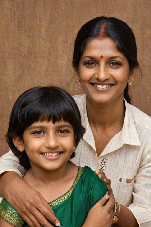 happy indian family