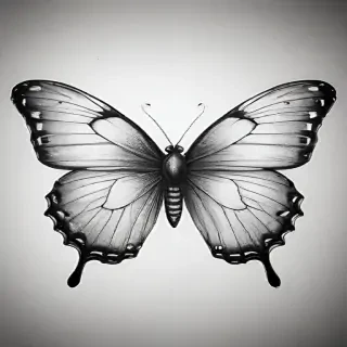 buterfly sketch