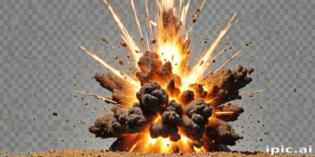explosion transparent background