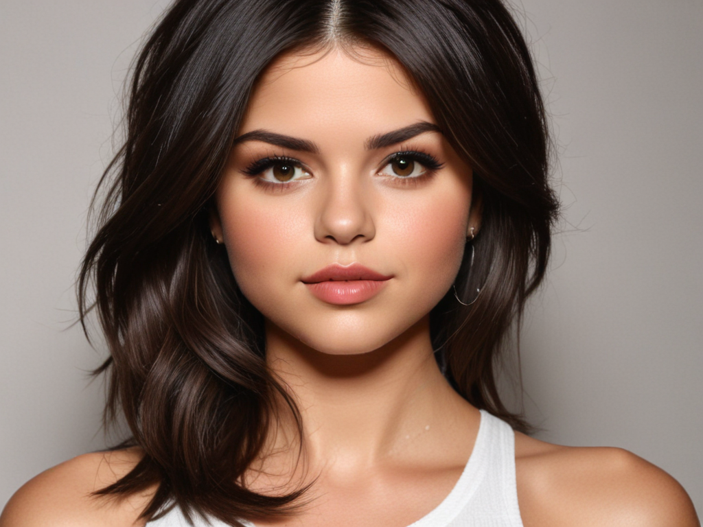 selena gomez shoulder length hair