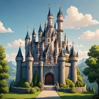 cartoon castle