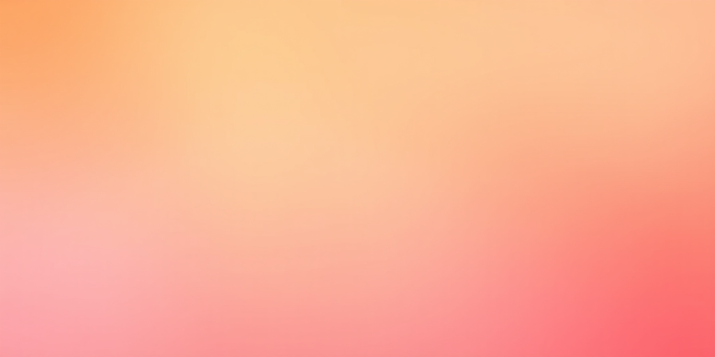 Create a smooth gradient background transitioning from orange to pink, using a DSLR camera with a 50mm lens, aperture set to f/1.8, ISO 100, and a shallow depth of field for a soft focus effect.