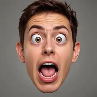 shocked face png