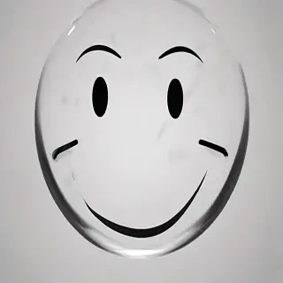 transparent happy face
