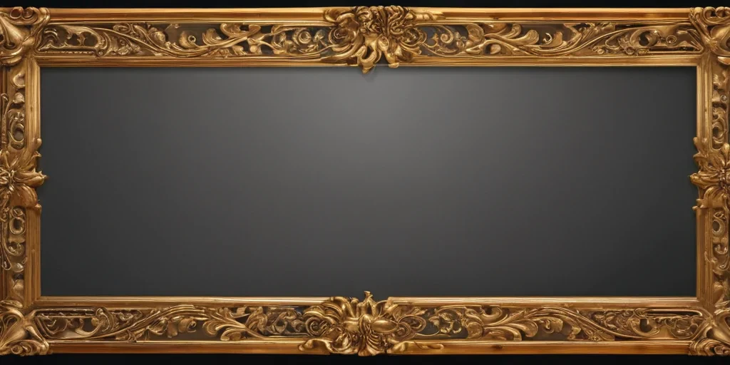 transparent background gold border
