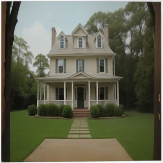 background of the house