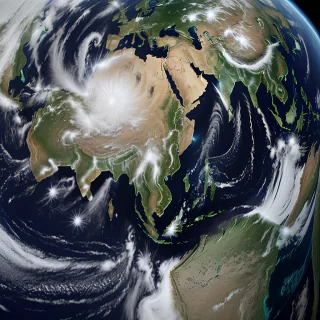 earth from space