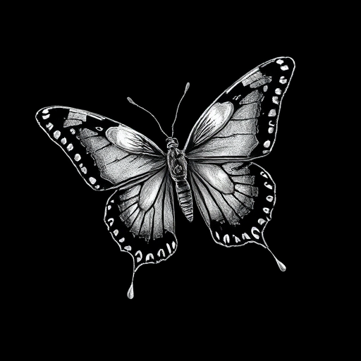 picture of a butterfly drawing