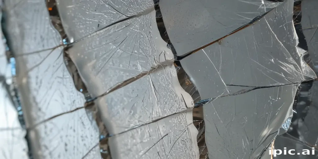 cracked glass transparent