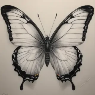 drawing of a butterfly