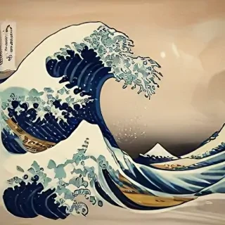 the great wave wallpaper
