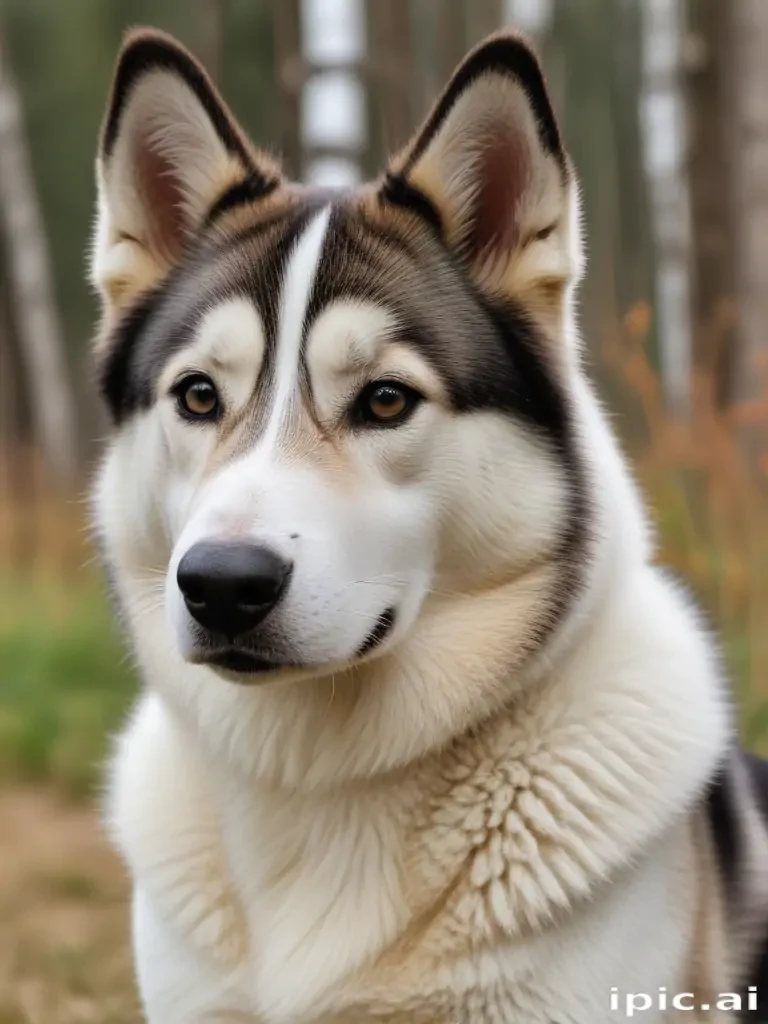 alaskan husky shepherd