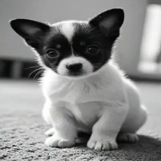 cute black and white