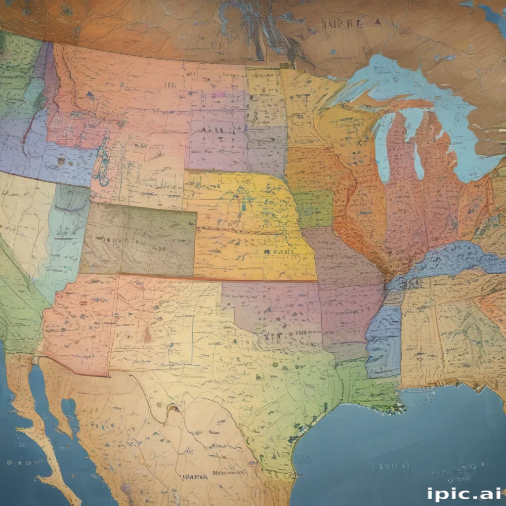 united states of america map