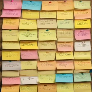 sticky note background