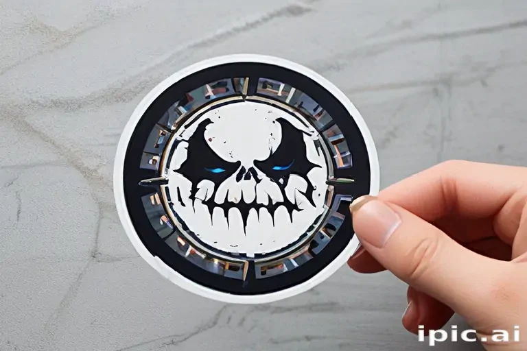 sticker mockup