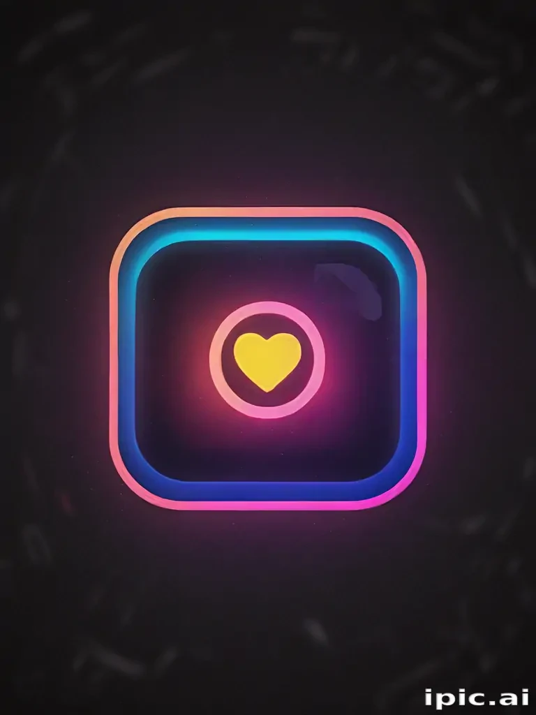 neon instagram logo
