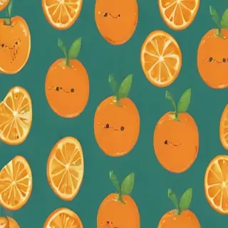 cute orange wallpaper