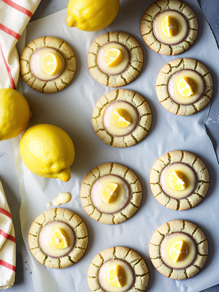 gluten free lemon curd cookies