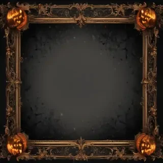 halloween border transparent