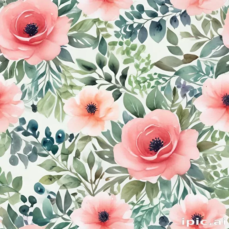 watercolor floral background