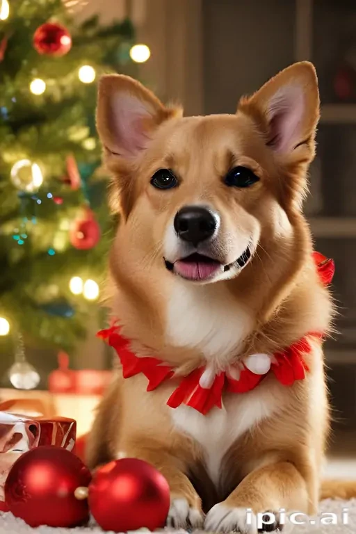wallpaper christmas dog