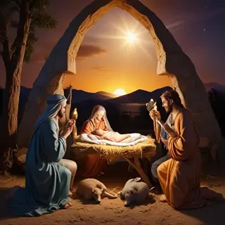 merry christmas nativity images free