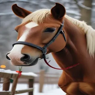 merry christmas horse images