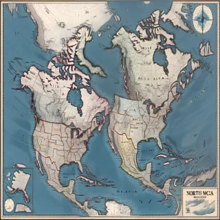 north america map
