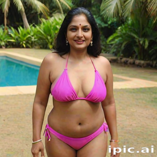 indian aunty in bikini