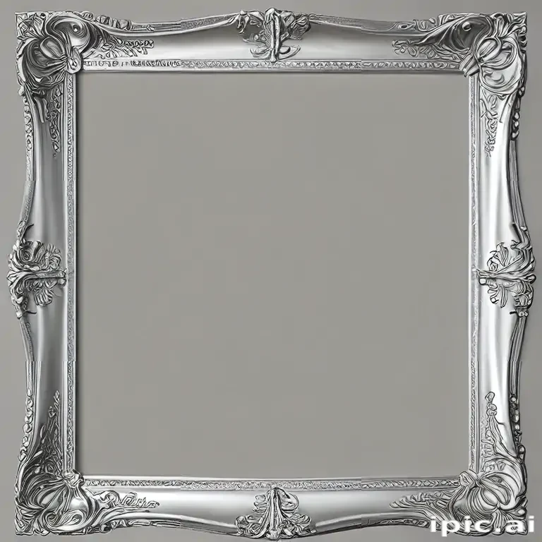 silver frame png