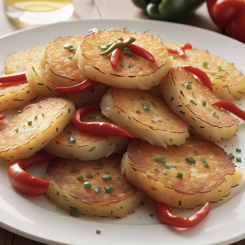 hash browns with peppers and onions