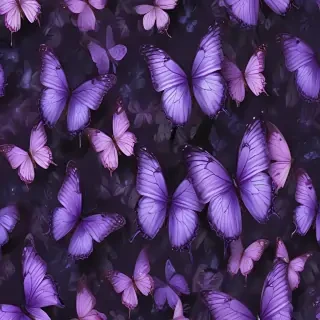 purple butterflies