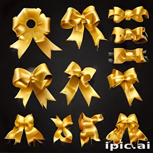 gold ribbon clipart
