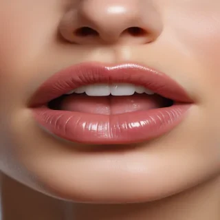 transparent lips