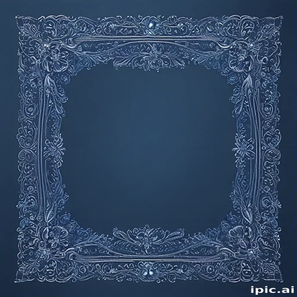 blue border design