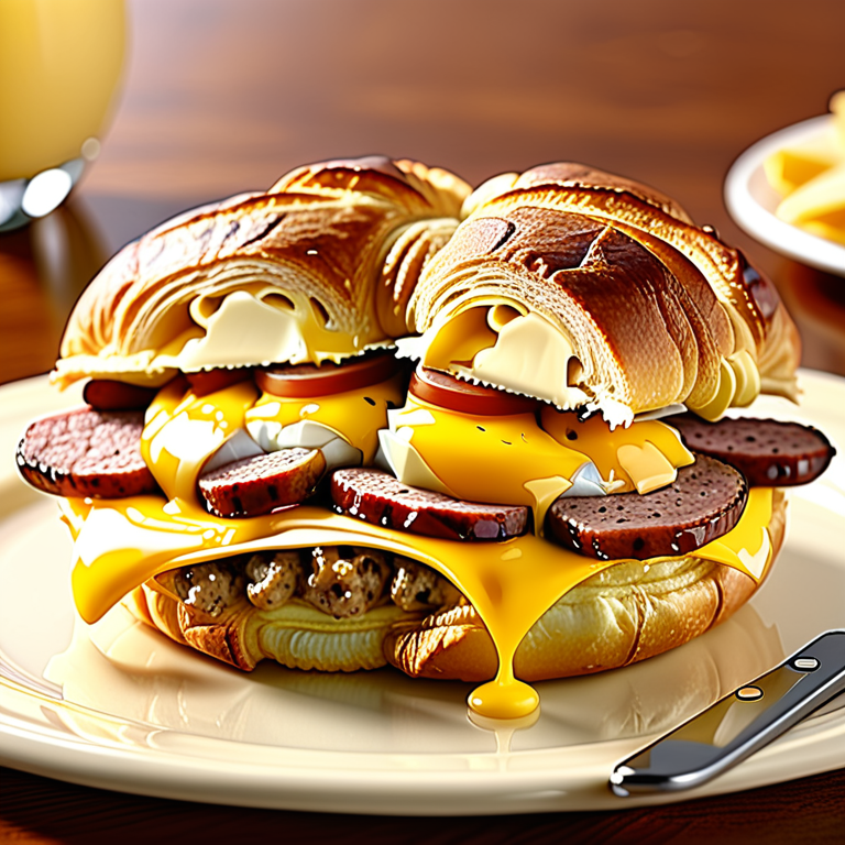 jimmy dean sausage egg and cheese croissant calories