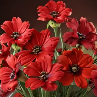 flower background red