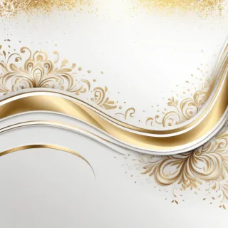 white & gold background