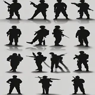 soldier silhouette png