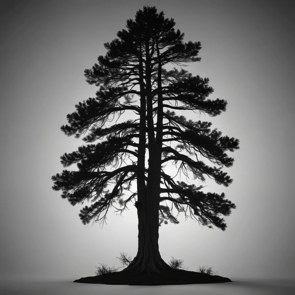 pine tree silhouette png