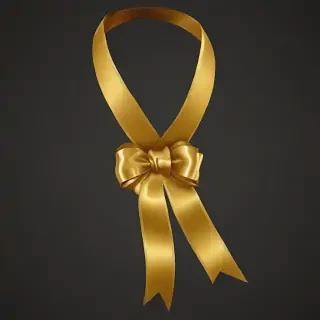 gold ribbon clipart