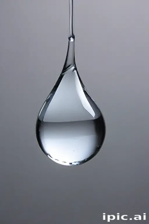 transparent water drop