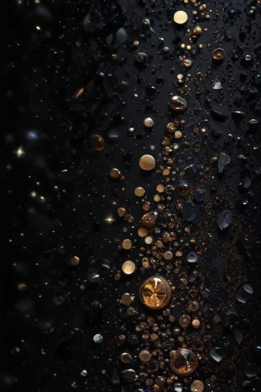 glitter on black background