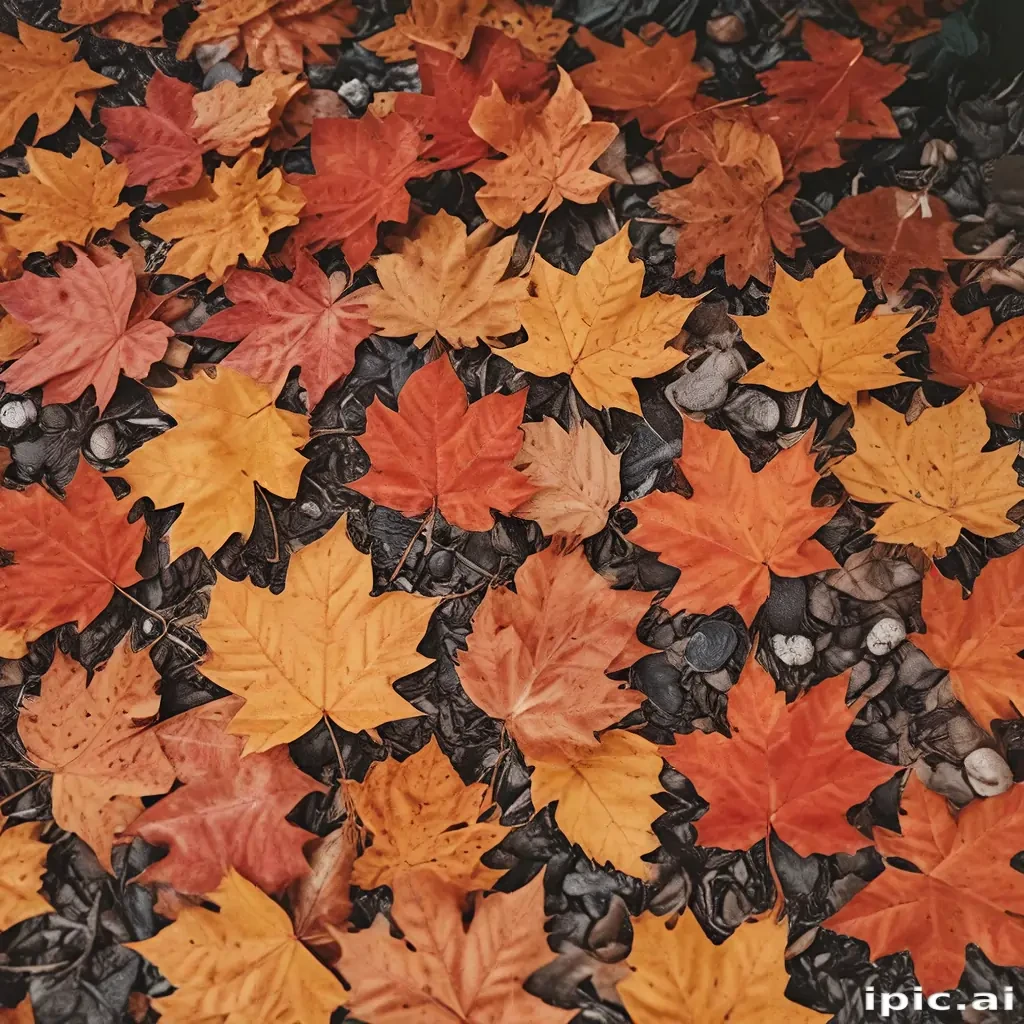 fall leaves aesthetic