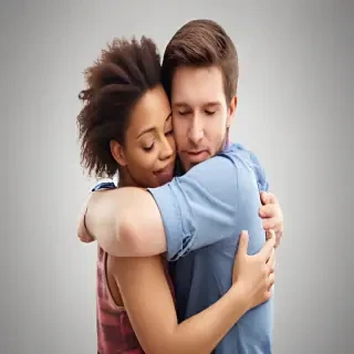 hugging png