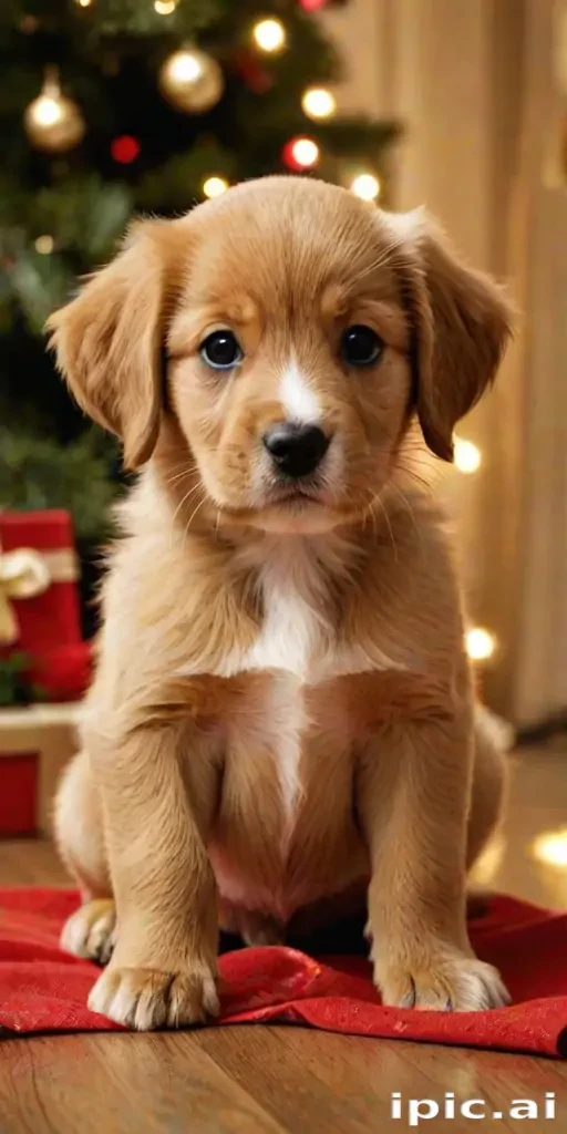 puppy christmas dog wallpaper